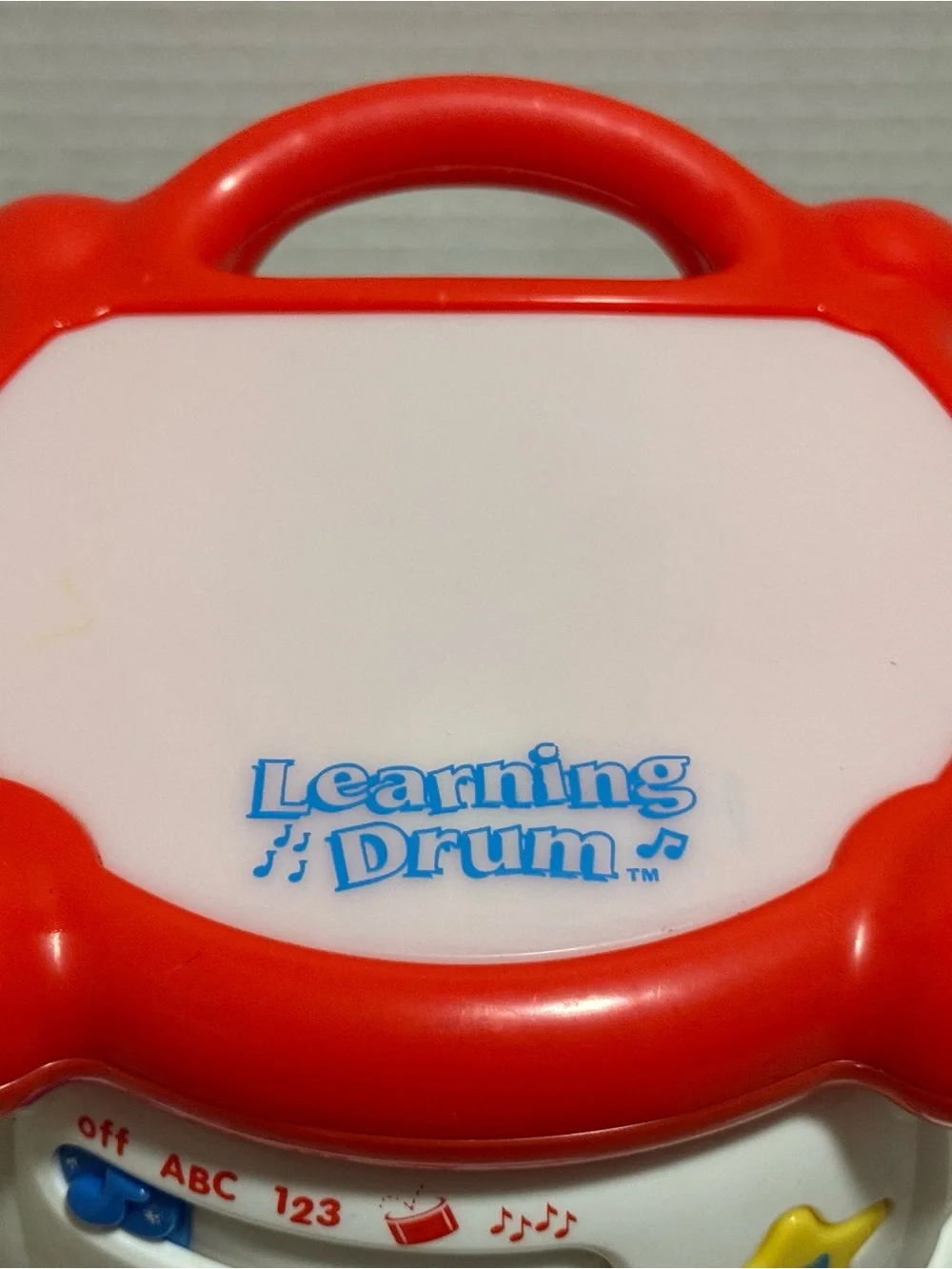 Leap Frog Leapfrog Learning Drum White Educational Musical Lights Sound ABC 123